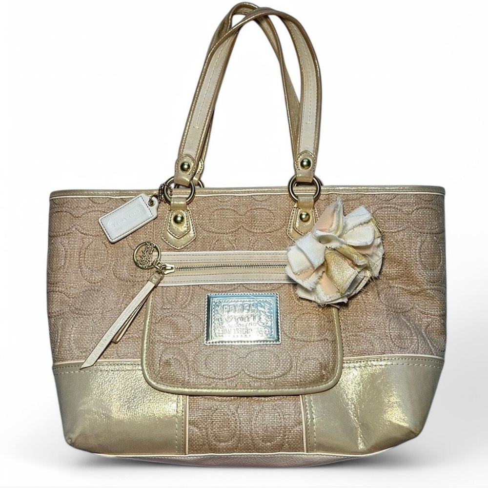 Coach Gold Tote Bag